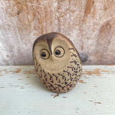 VINTAGE ANIMAL FRIENDS CORNWALL BIDDY PICARD STUDIO POTTERY OWL BIRD FIGURINE