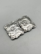 EDWARDIAN STERLING SILVER BELT BUCKLE, LEVI & SALAMAN, BIRMINGHAM, 1902