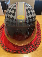 BELL 2025 OPEN FACE HELMET CUSTOM 500 ROLAND SANDS DESIGN + MERLIN TINTED VISOR.