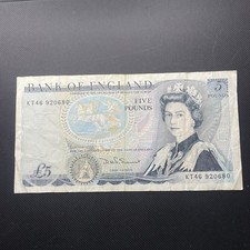 Old £5 NOTE  KT 46