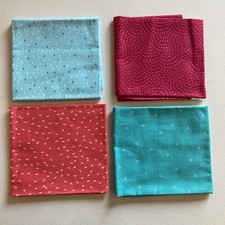 Fabric Cotton Bundle Sewing Quilting Crafts Fat Quarters Ditsy Spots