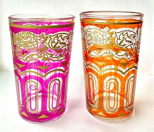 Vintage pair moroccan tea - pair, x