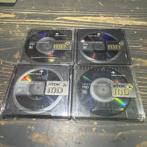 Tdk black minidiscs - 4x, +