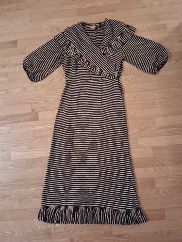 Vintage 1930s silk dress brown - vintage,