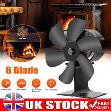 6 Blade Stove Fan Heat Powered