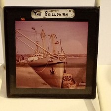 Magic Lantern Slides  THE SCILLONIAN  SCILLY ISLES ANTIQUE 