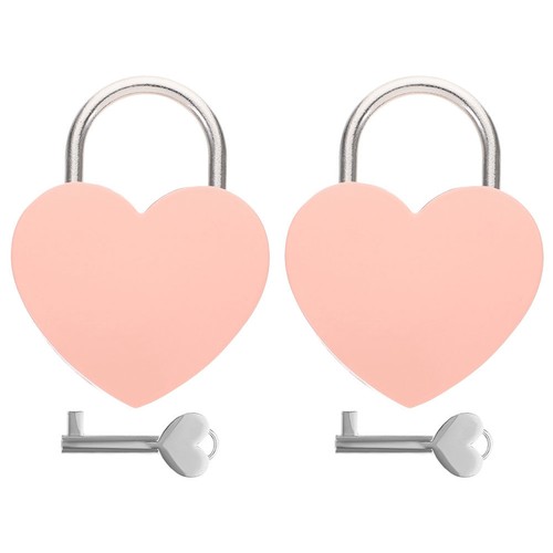 Heart shaped padlock pink - heart,