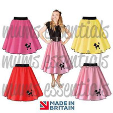 Womens POODLE SKIRT, 50s Rock and Roll, 50s Dance, Plus Size, Polyester