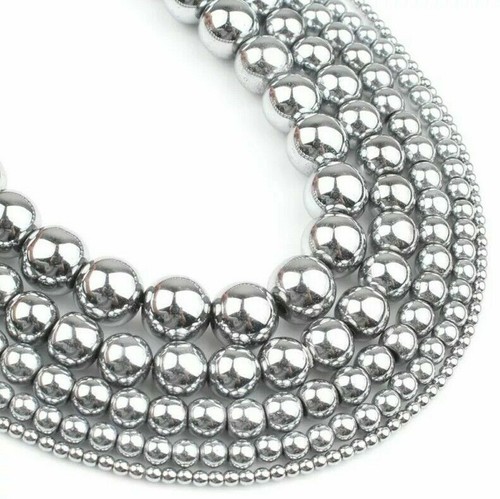 Hematite stone silver - hematite, beads