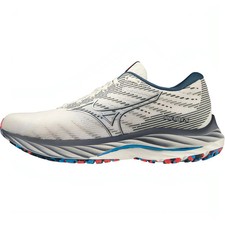 Mizuno Wave Rider 26 Womens Running Shoes White Cushioned Comfort Run Trainers