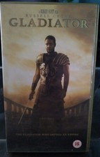 Gladiator VHS Russell Crow Video Tape