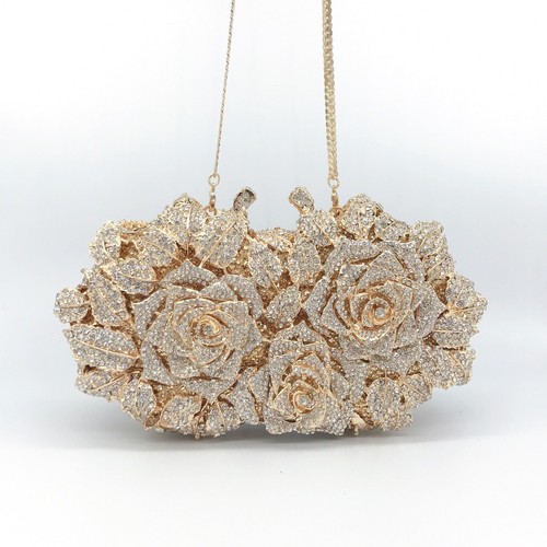 Gold crystal rose - crystal, evening