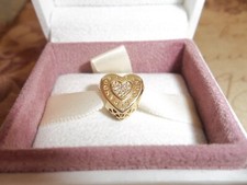 Genuine Authentic Pandora Shine Gold Logo Heart Charm  767375CZ