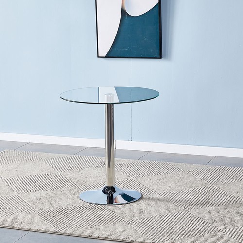 60cm 73cm round glass dining - 60cm/73cm,