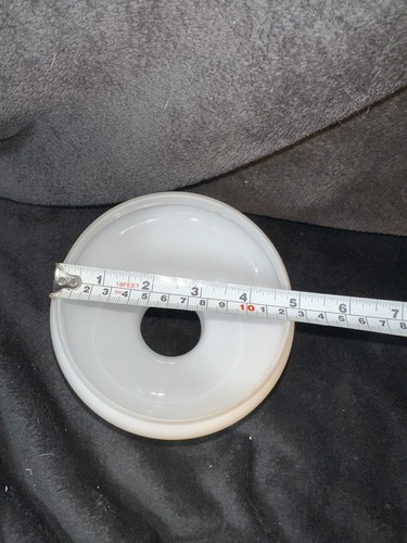 Vintage white glass oil lamp