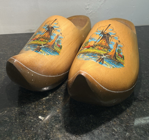 Dutch wooden clogs hand - wooden,