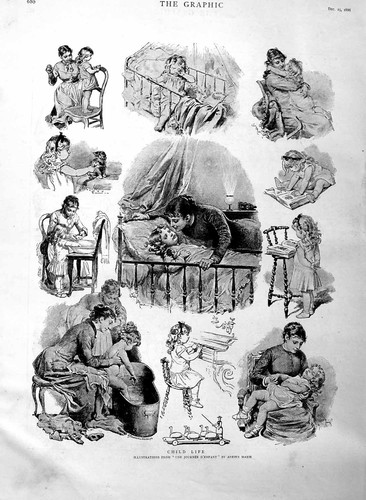 Original old antique print - original,