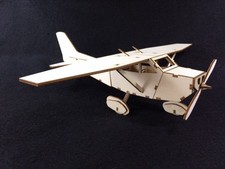 Laser Cut Wooden Cessna