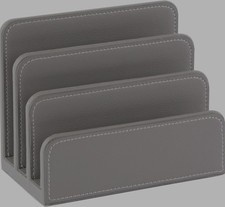 OSCO Faux Leather Mail Sorter