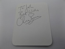 5 white card signed - 4.5", 3.5"