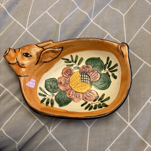 Vintage hand painted terra - painted,