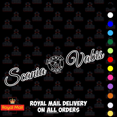 Scania vabis stickers pair - stickers,