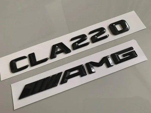 Gloss black cla220 amg rear - black,