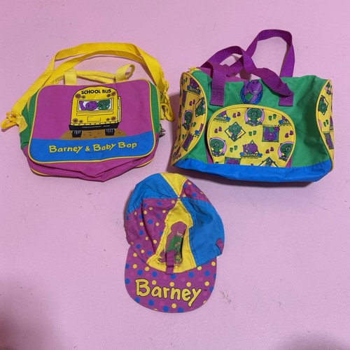 Vintage barney lunch bag hat - vintage,