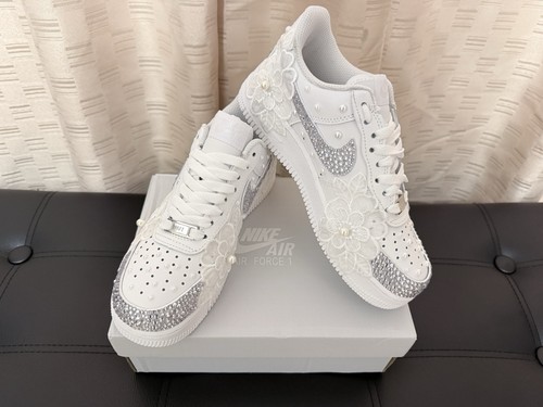 Custom nike air - air, pearl