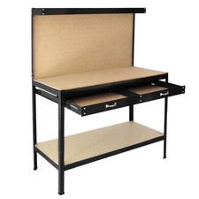 Garage Workbench With Pegboard