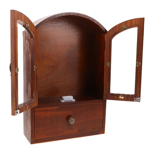 Small wood desktop organizer - small,