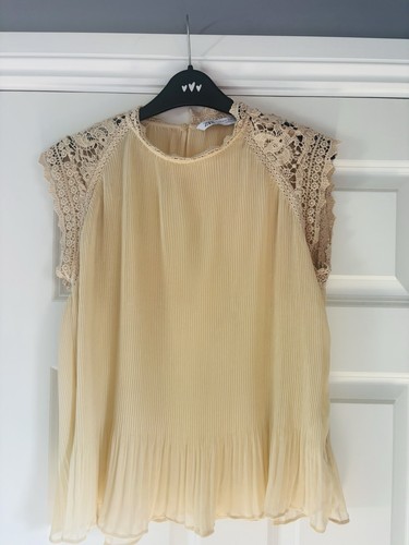 Zara women beige solid - women’s,