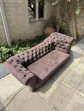 HANDMADE 3 SEATER CHOCOLATE BROWN VELVET CHESTERFIELD SOFA, COUCH, SETTEE