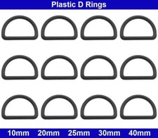 Plastic D Rings - 10mm, 20mm