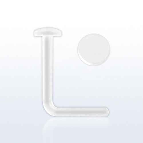 Clear nose stud retainer 8mm - retainer, 0.8mm