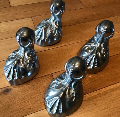 Vintage cast brass chromed - ,