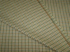 Brown Check Wool Tweed
