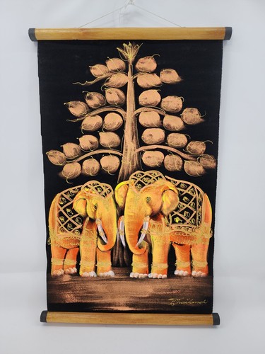 Elephant painting scroll style - painting,