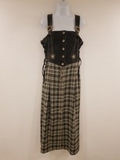 Vintage Dress Green Pinafore