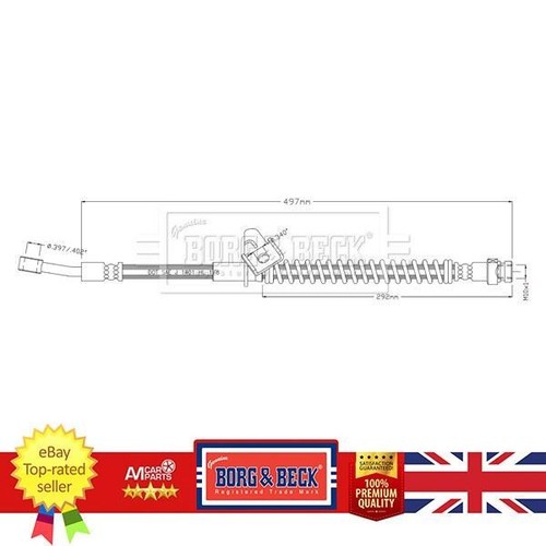 Brake hose for kia rio - hose, 17-
