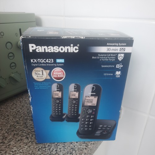 Panasonic tgc423eb cordless - panasonic, kx-tgc423eb
