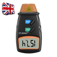 DT2234C Handheld Digital Laser Rev Counter Meter Non-contact Optical Tachometer