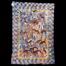 African batik wall hanging - wall,
