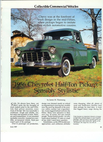 1956 chevrolet apache half ton - 1956,