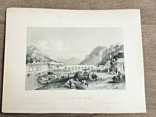 Victorian print landing - victorian,