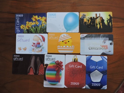 Tesco gift cards - 10,