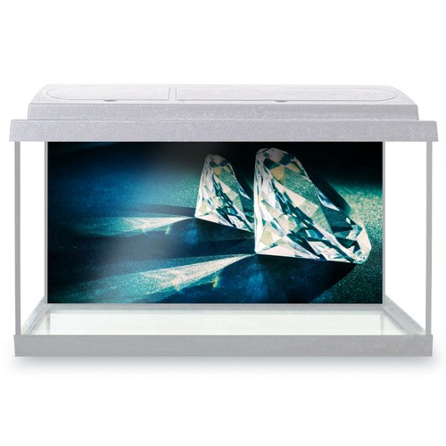 Fish tank background - fish, 90x45cm