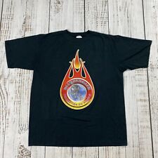 VTG NOS 80S DIAMONDBACK BMX BIKES RARE GRAPHIC T-SHIRT FLAMES LOGO BLACK SIZE L