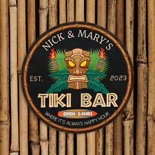 Personalized Tiki Bar Sign