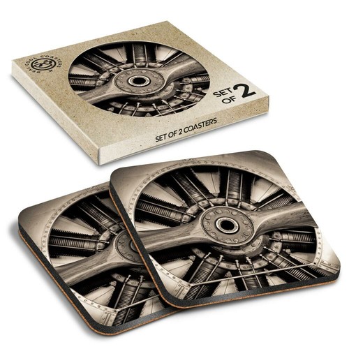 Boxed square coasters - 2,